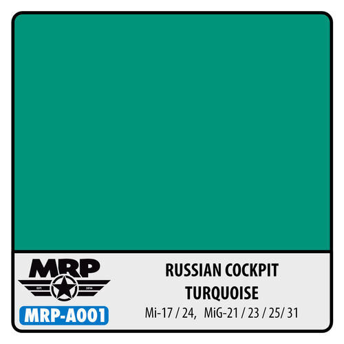 Boxart Russian Cockpit Turquoise MR.Paint Boxart Russian Cockpit Turquoise MR.Paint
