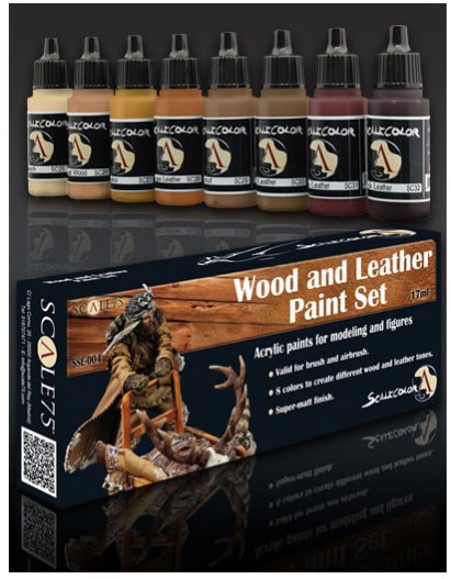Boxart Wood and Leather Paint Set  Scale75