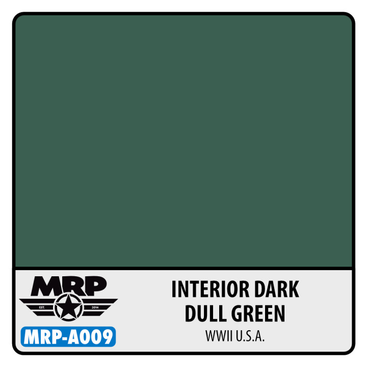 Boxart Interior Dark Dull Green - WWII US  MR.Paint