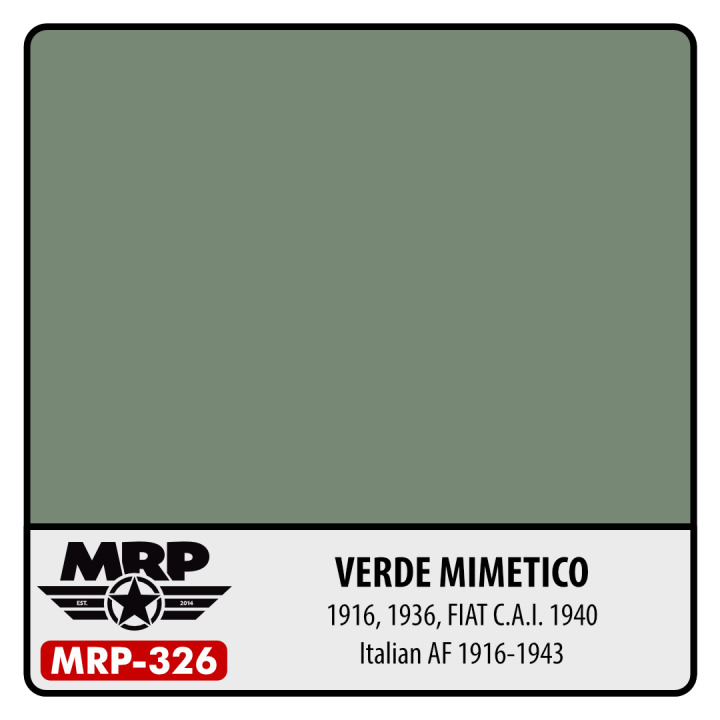 Boxart Verde Mimetico – 1916, 1936, FIAT C.A.I. 1940 (Italian AF)  MR.Paint