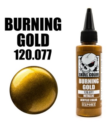 Boxart Burning Gold 077 Skull Color Metallic
