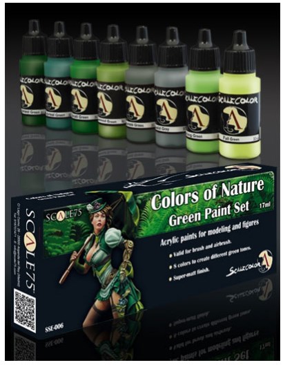 Boxart Colors of Nature (Green Paint Set)  Scale75