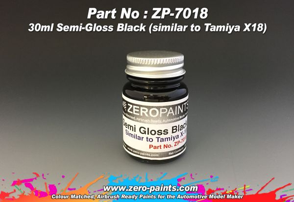 Boxart Semi-Gloss Black - Similar to Tamiya X18  Zero Paints