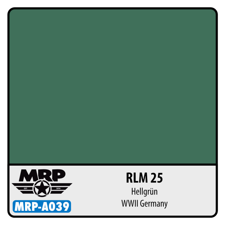 Boxart RLM 25 Hellgrun - WWII Germany  MR.Paint