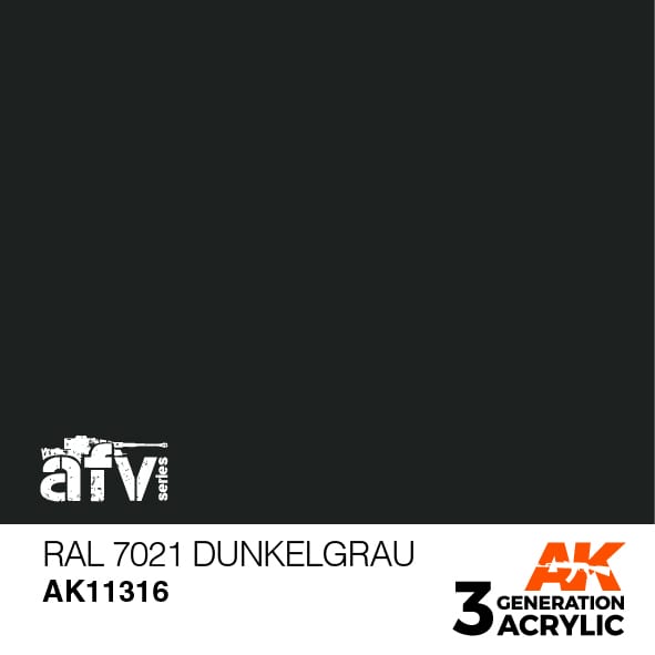 Boxart RAL 7021 Dunkelgrau  AK 3rd Generation - AFV