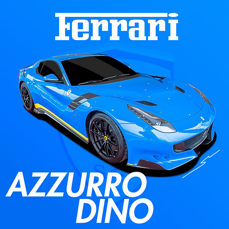 Boxart Ferrari Azzurro Dino  Splash Paints