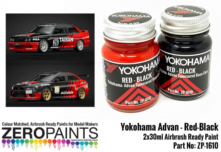 Boxart Yokohama Advan Sponsored - Red and Black  Zero Paints