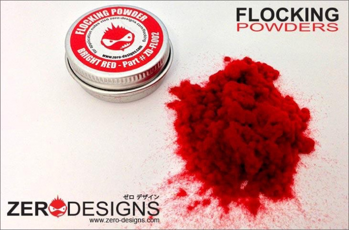 Boxart Flocking Powder - Bright Red  Zero Paints