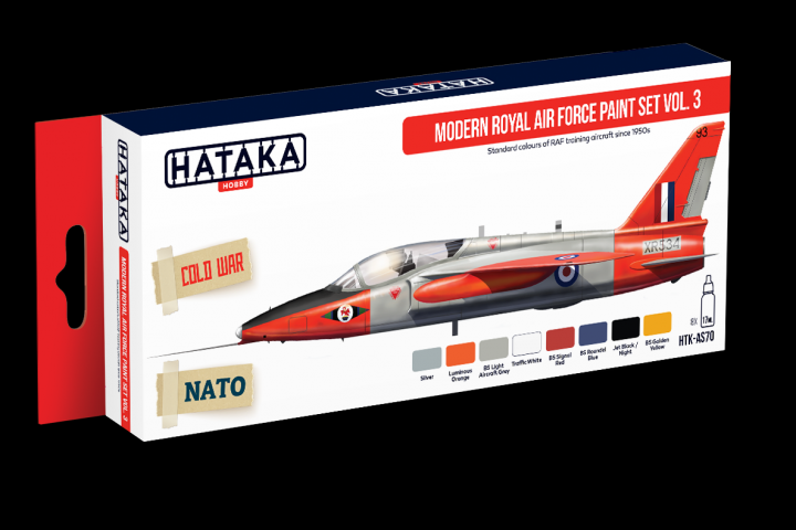 Boxart Modern Royal Air Force Paint Set Vol.3 HTK-AS70 Hataka Hobby Red Line