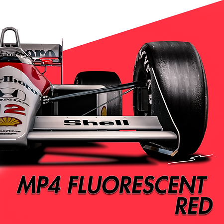 Boxart McLaren MP4 Fluorescent Red  Splash Paints