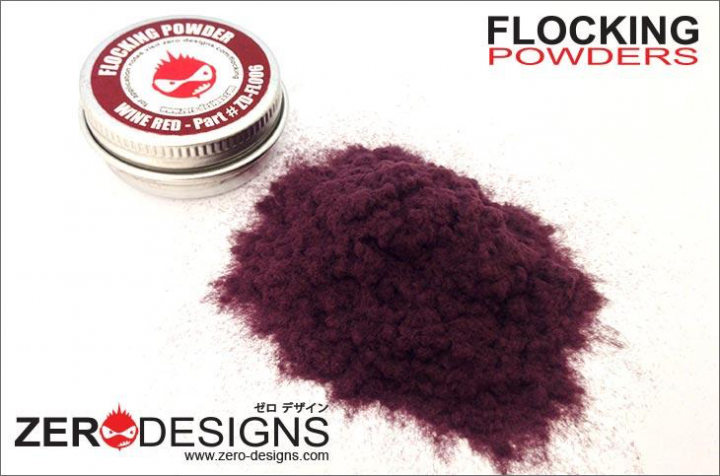 Boxart Flocking Powder - Wine Red  Zero Paints