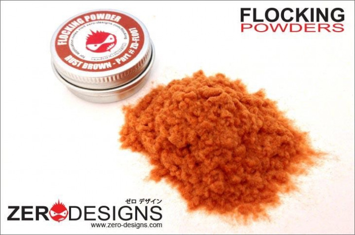 Boxart Flocking Powder - Rust (Orange/Brown)  Zero Paints