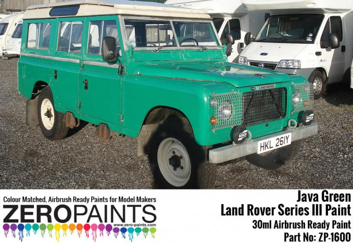 Boxart Land Rover Series III - Java Green (HAB)  Zero Paints