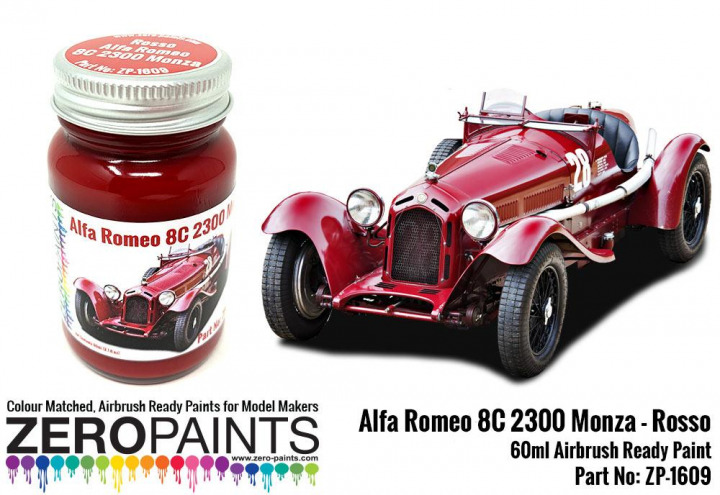Boxart Rosso Alfa Romeo 8C 2300 Monza  Zero Paints