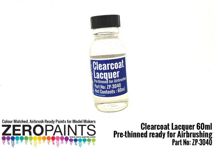 Boxart Clearcoat Lacquer 60ml - Pre-thinned ready for Airbrushing  Zero Paints