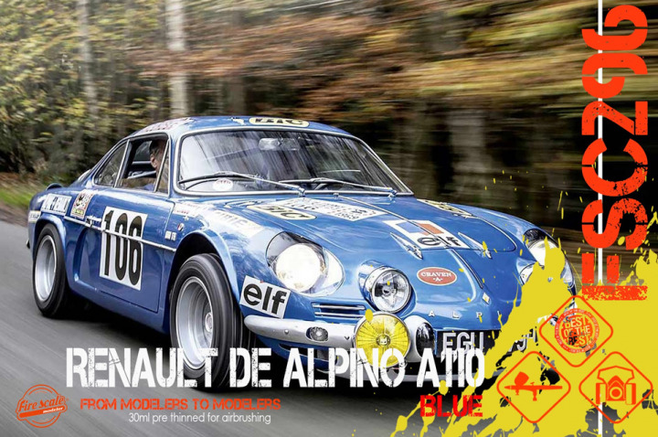 Boxart Renault de Alpine A110 - Blue  Fire Scale Colors