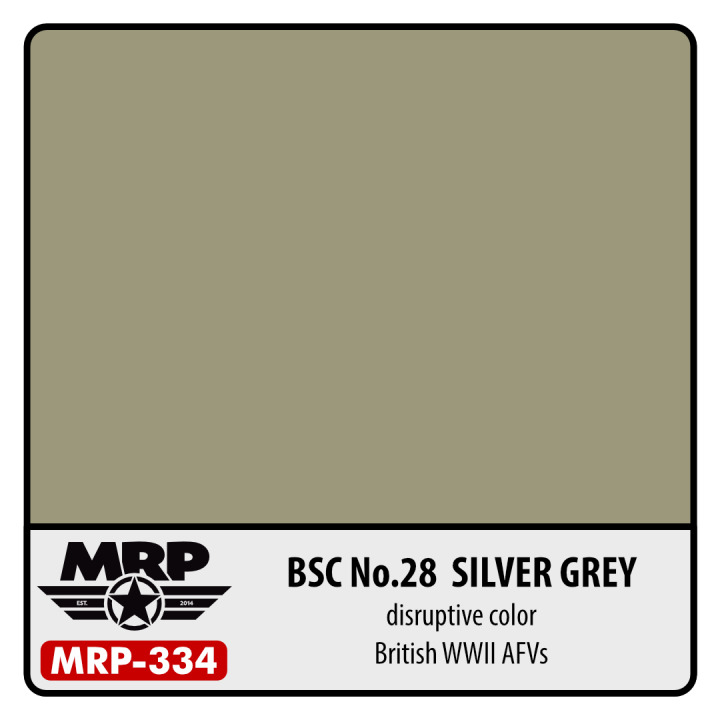 Boxart BSC No.28  Silver Grey (British WW2 AFV) (Disruptive Colour)  MR.Paint