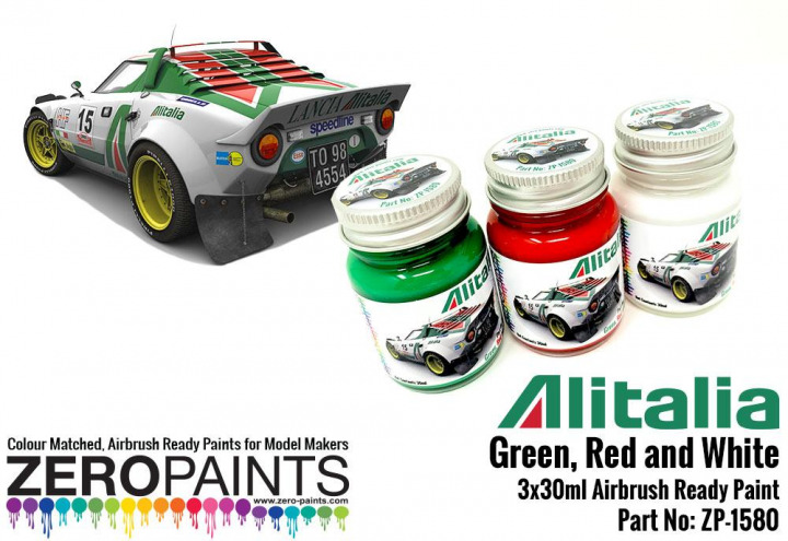 Boxart Alitalia (Lancia) Green, Red and White  Zero Paints
