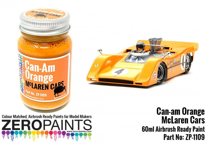 Boxart Can-Am Mclaren Orange  Zero Paints