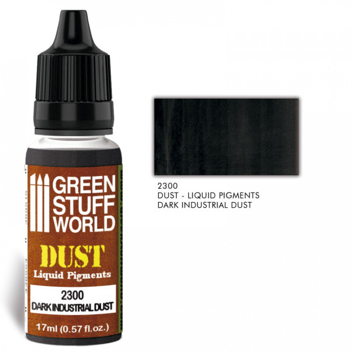 Boxart Liquid Pigments Dark Industrial Dust  Green Stuff World
