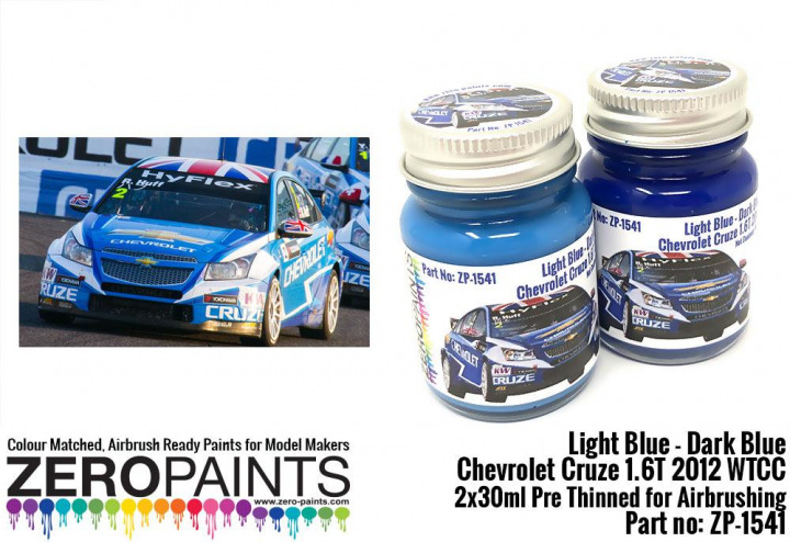 Boxart Light/Dark Blue Paint for Chevrolet Cruze 1.6T 2012 WTCC  Zero Paints