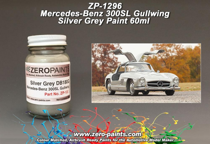 Boxart Mercedes-Benz 300SL Gullwing Silber/Silver (DB180)  Zero Paints