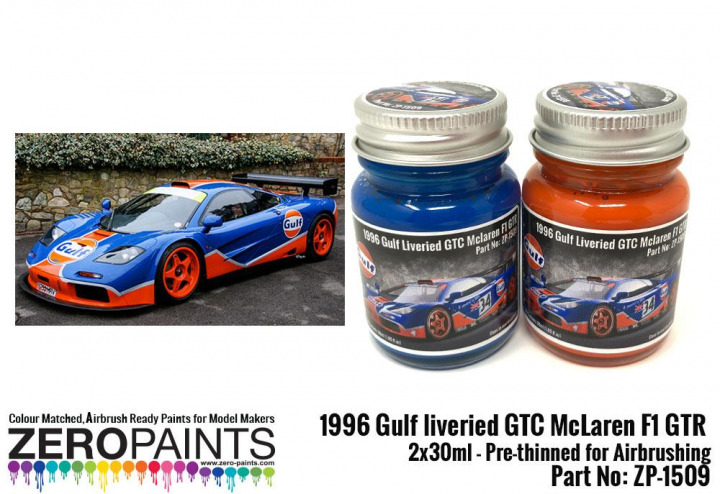 Boxart 1996 Gulf liveried GTC McLaren F1 GTR  Zero Paints