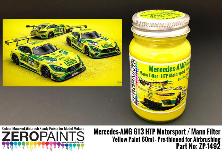 Boxart Mercedes-AMG GT3 HTP Motorsport / Mann Filter Yellow  Zero Paints