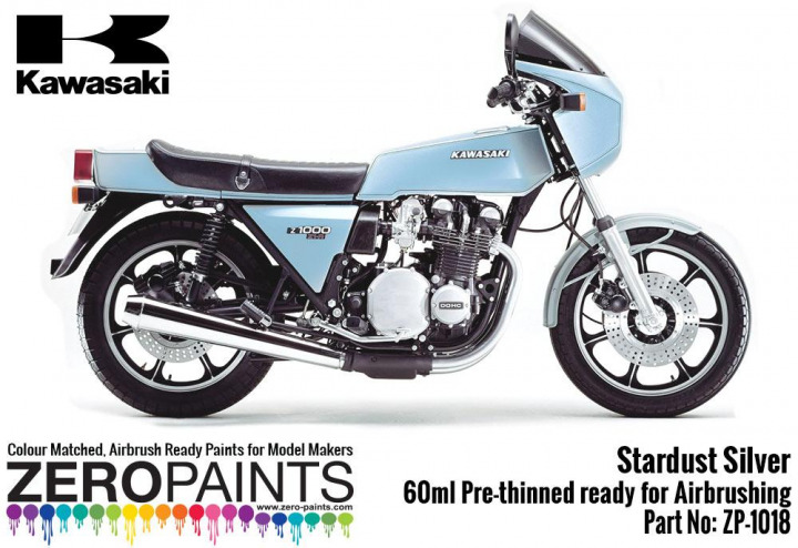 Boxart Kawasaki Z1-R Stardust Silver  Zero Paints