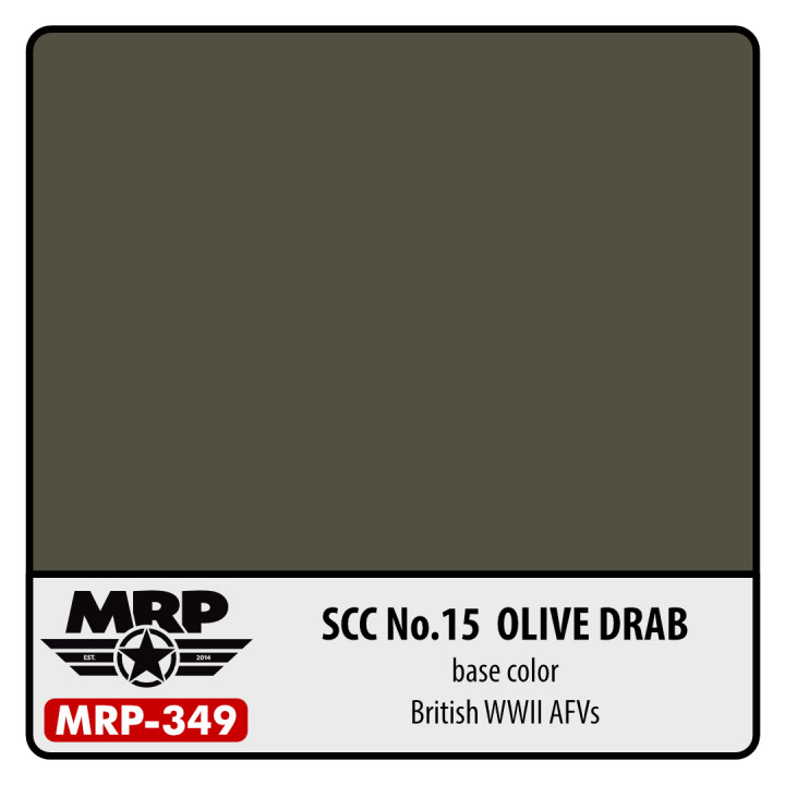 Boxart SCC No.15 Olive Drab (British WWII AFV) (Base Colour)  MR.Paint