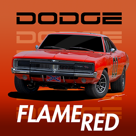 Boxart Dodge Flame Red (General Lee)  Splash Paints