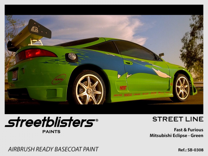 Boxart Fast and Furious Mitsubishi Eclipse Green  StreetBlisters Paints