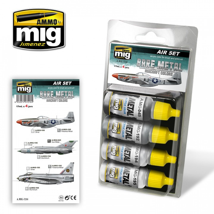 Boxart Bare Metal Aircraft Colors  Ammo by Mig Jimenez