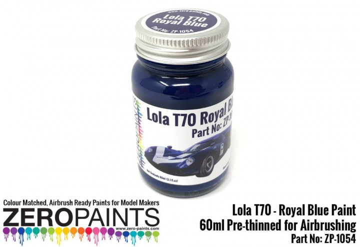 Boxart Lola T70 Royal Blue  Zero Paints