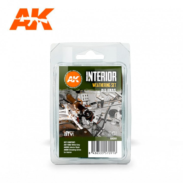 Boxart Interior Weathering Set AK 091 AK Interactive