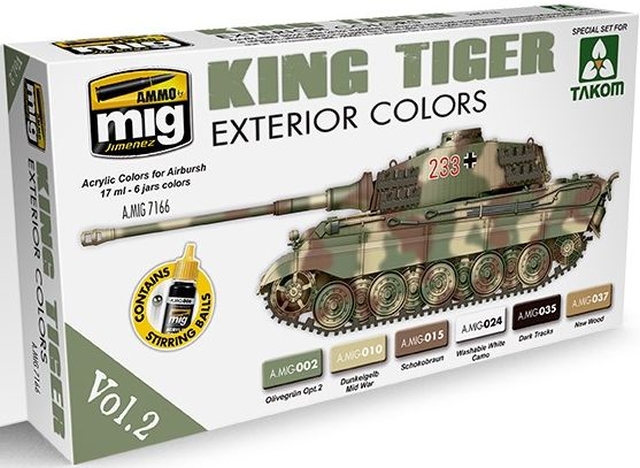 Boxart King Tiger (Exterior Colors) Vol.2  Ammo by Mig Jimenez