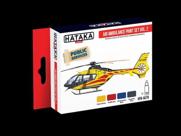 Boxart Air Ambulance (HEMS) paint vol. 2 HTK-AS79 Hataka Hobby Red Line
