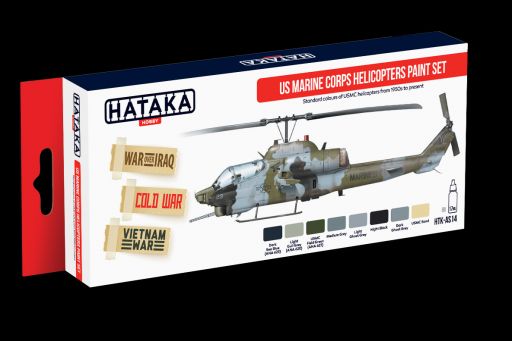 Boxart US Marine Corps Helicopters HTK-AS14 Hataka Hobby Red Line