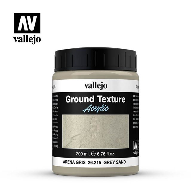 Boxart Acrylic Ground Texture - Grey Sand  Vallejo Diorama Effects