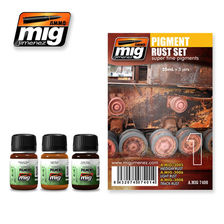 Boxart Pigment Rust Set  Ammo by Mig Jimenez