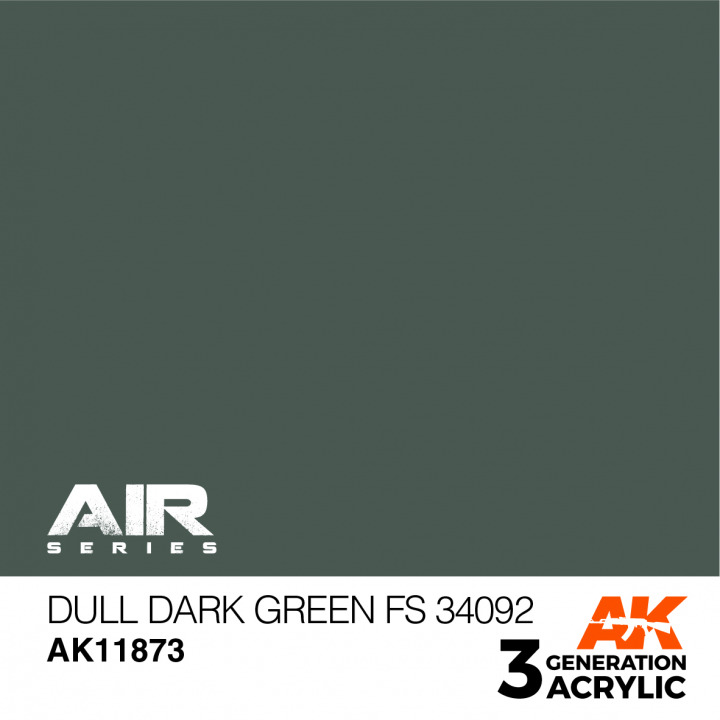 Boxart Dull Dark Green FS 34092  AK 3rd Generation - Air