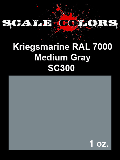 Boxart RAL 7000 Kriegsmarine Medium Gray SC300 Scale Colors