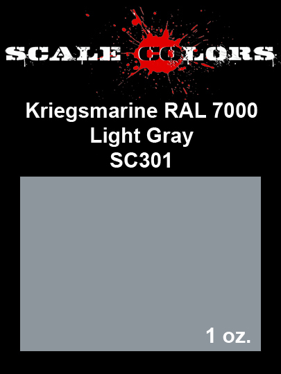 Boxart RAL 7001 Kriegsmarine Light Gray SC301 Scale Colors