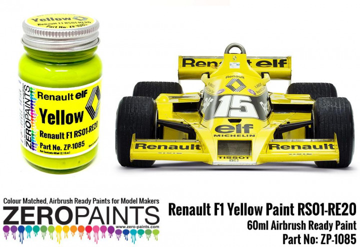 Boxart Renault F1 Yellow RS01-RE20  Zero Paints