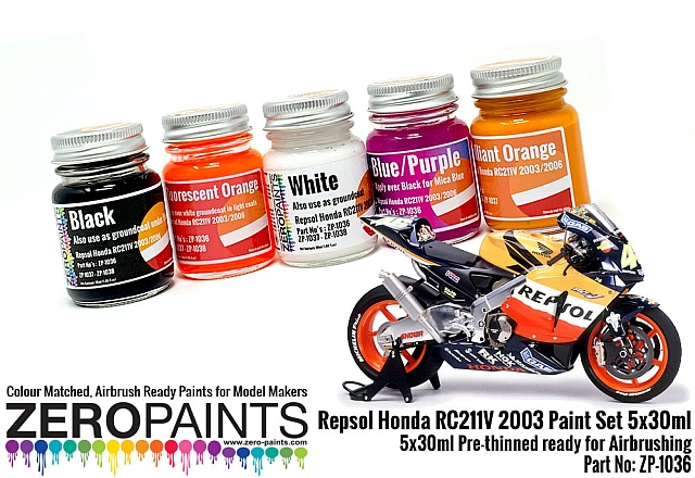 Boxart Repsol Honda RC211V 2003 Paint Set  Zero Paints