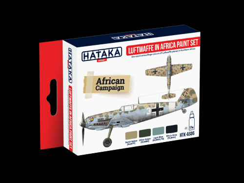 Boxart Luftwaffe in Africa Paint Set HTK-AS06 Hataka Hobby Red Line
