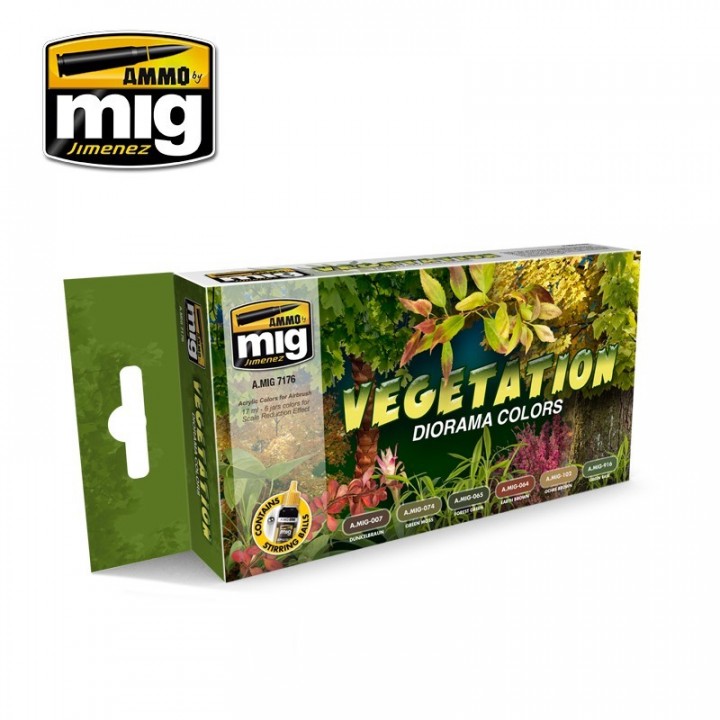Boxart Vegetation Diorama Colors  Ammo by Mig Jimenez