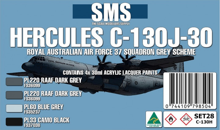 Boxart RAAF HERCULES C-130J-30 Colour Set SET28 SMS
