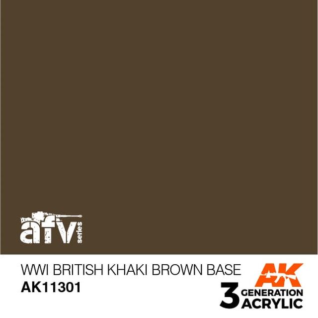 Boxart WWI British Khaki Brown Base  AK 3rd Generation - AFV
