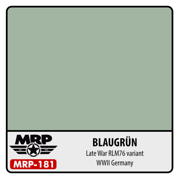 Boxart Blaugrün (German Late war RLM76 variant)  MR.Paint